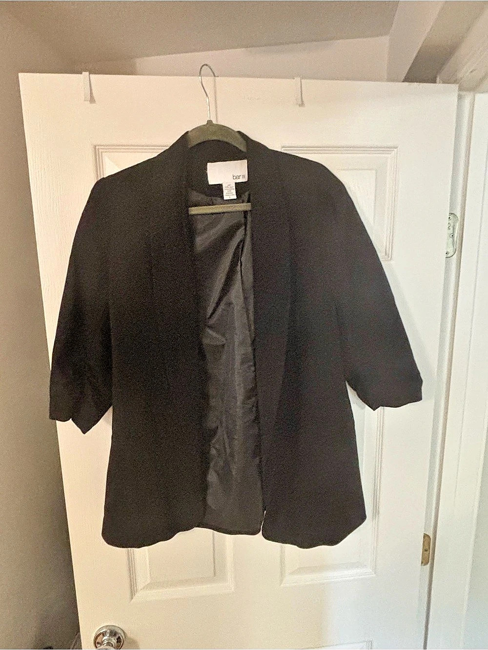 bar III Black Blazer Size Large Like New
